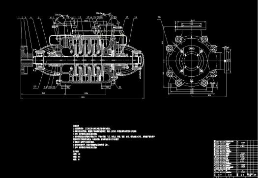 D150-100型多级离心泵结构设计